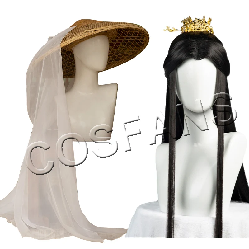 

Anime Manga Version Heaven Official's Blessing Xie Lian Wig Tian Guan Ci Fu Cosplay Ancientry Xie Lian Crown Prince ver hat