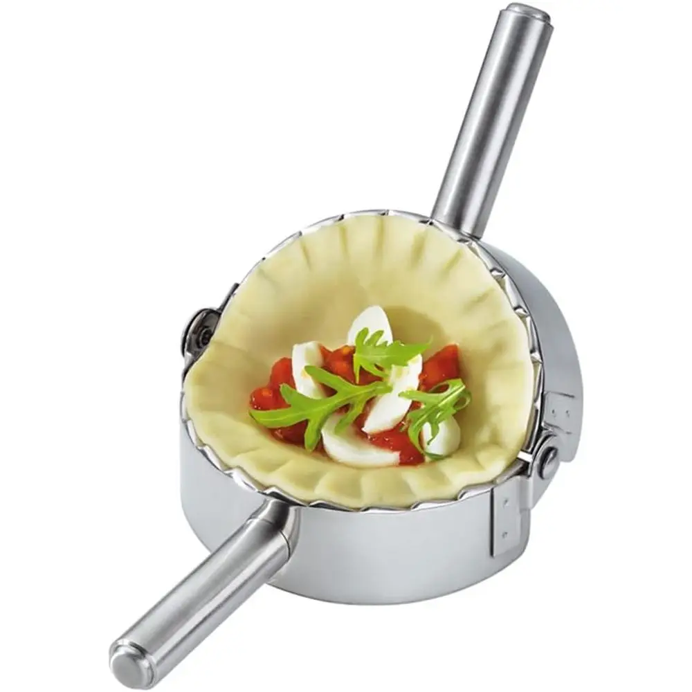 4.75 Stainless Steel Dumpling Press for Making Empanadas, Ravioli, Pierogi, and More