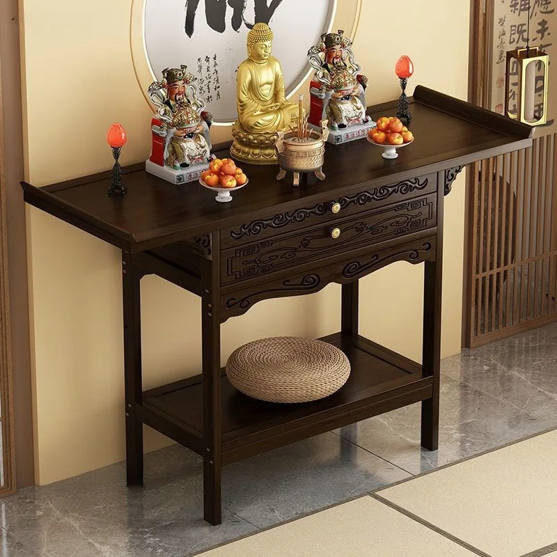 Offering table Shentai Shentai Household incense case Buddha statue Guanyin Bodhisattva offering cabinet