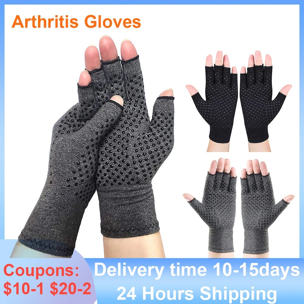 Compression Arthritis Gloves Wrist Support Joint Pain Relief Hand Brace Compression Gloves Therapy Wristband Cycling Gloves