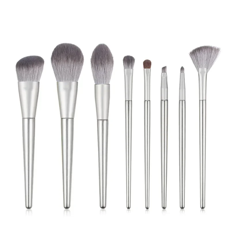 Grote make-upborstelset Witte concealer Foundation Blush Poedermix Cosmetische oogschaduw Fan Markeerstift make-upborstel