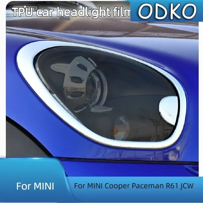 For MINI Cooper Paceman R61 JCW Car Headlight Protection Tint Film Smoke Black Transparent TPU Protective Sticker Accessories