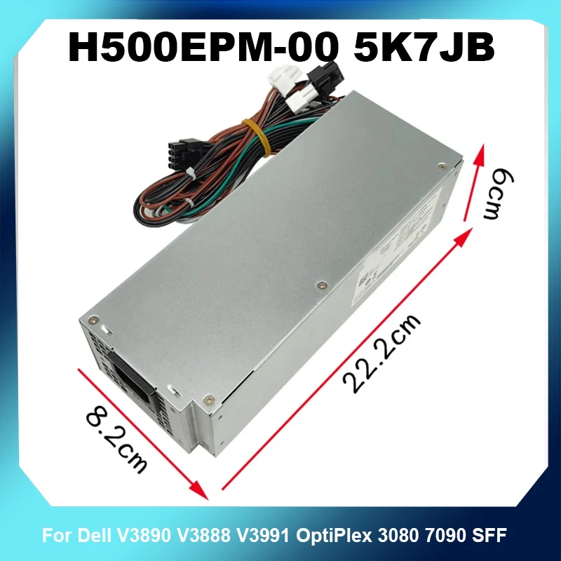alimentatore-da-500w-h500epm‑00-5k7jb-per-dell-v3890-v3888-v3991-optiplex-3080-7090-sff-psu