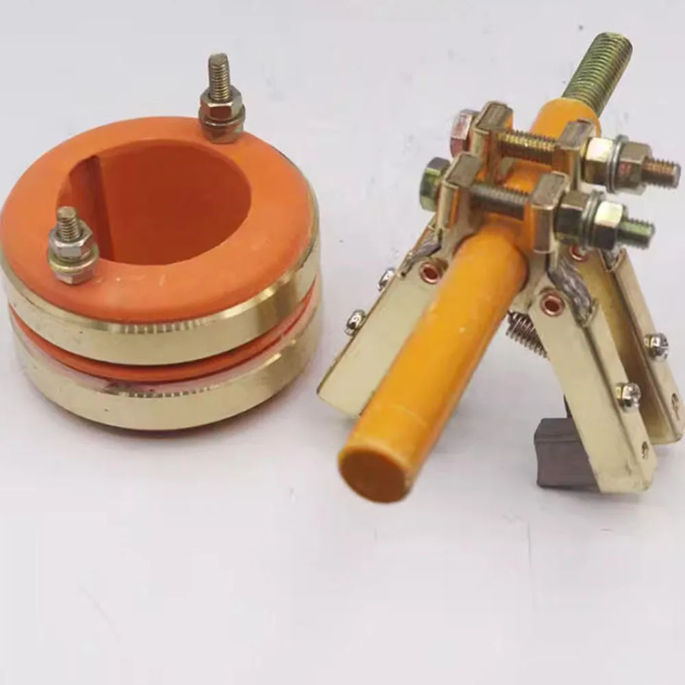 Taidacent Conductive Slip Ring Connector 2/3/4 Way ID20/25/30/35mm OD58mm Herringbone Carbon Brush Rotary Electrical Connector