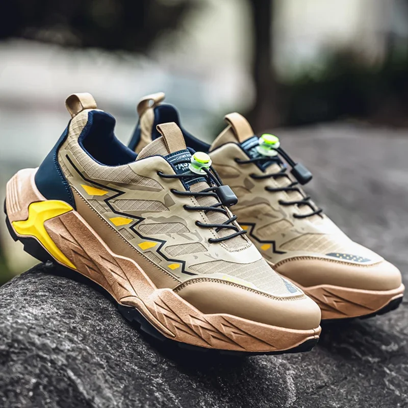 

Мужская спортивная обувь, дышащие уличные кроссовки на шнуровке, удобная новая легкая повседневная обувь для мужчин