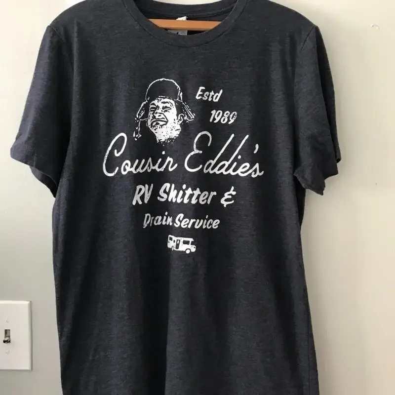 Christmas Vacation Cousin Eddies RV Shit*er & Drain Service TShirt Men's Large