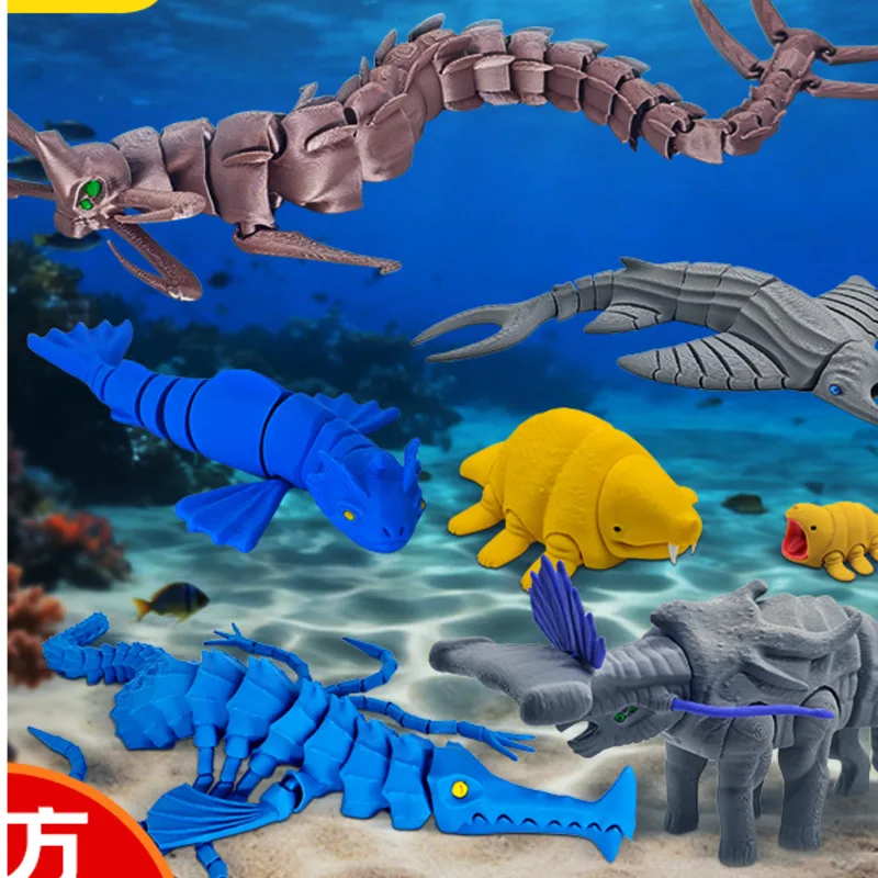 Subnautica Sea Monster Model Articulated Joints Trevor Henderson Giant Beast Figure Collectible Desktop Ornament for Fans Gift