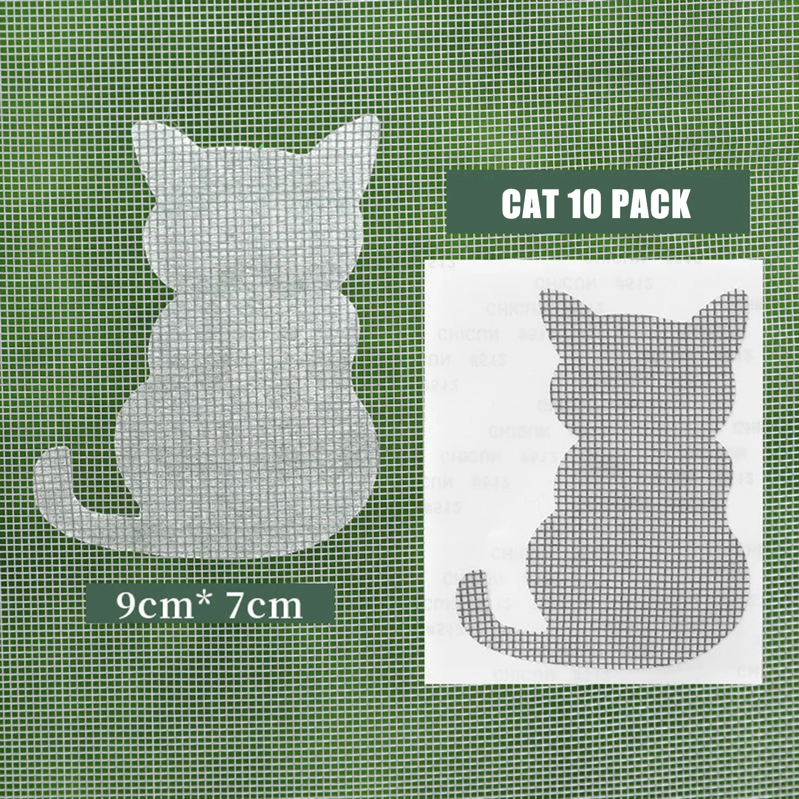 Cat Shaped Self-adhesive Screen Repair Sticker Anti-mosquito Mesh Hole Repair Patches Net Fix Tape for Window Door Mosquito Net