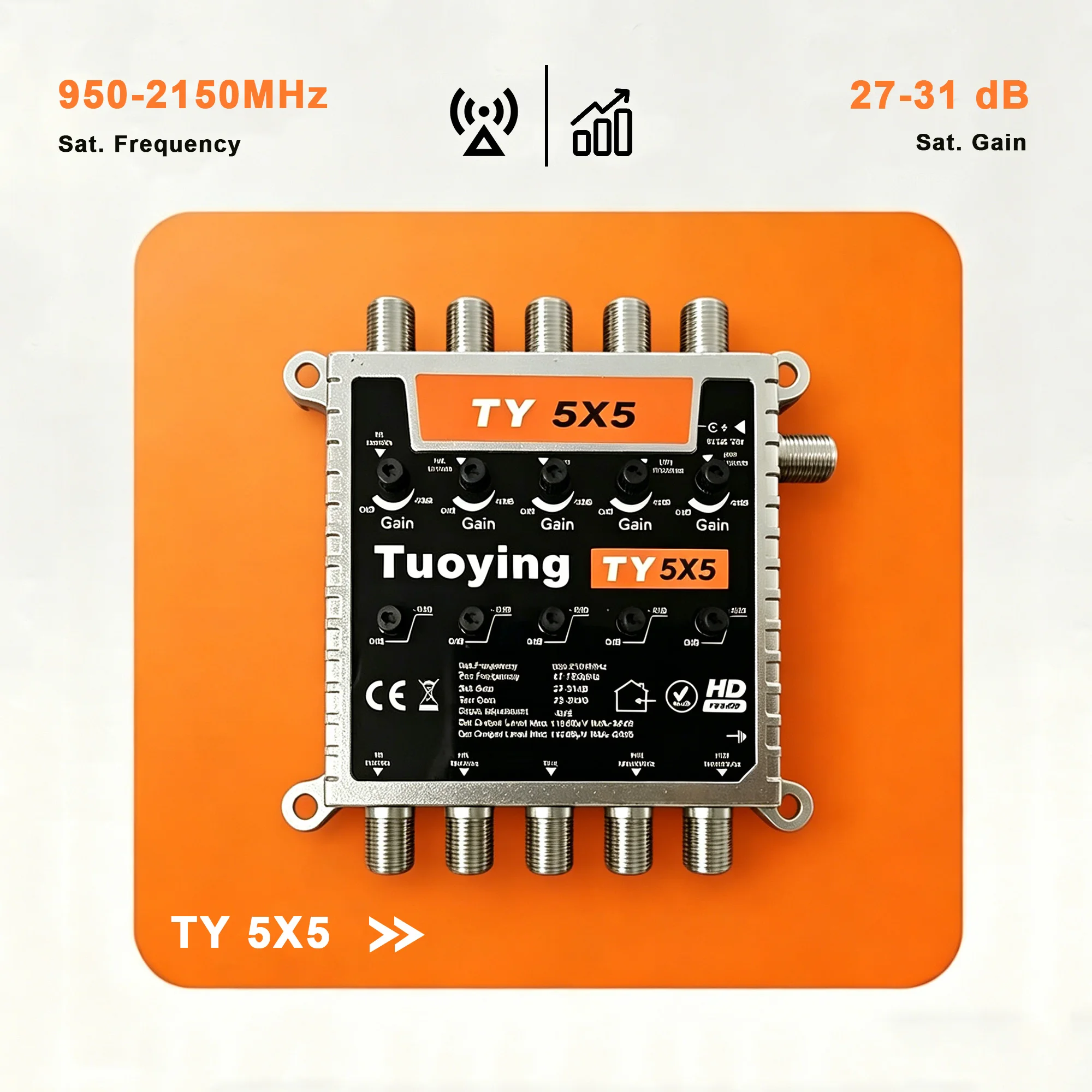 5x5 TV Signal Amplifier, Satellite Signal Amplifier