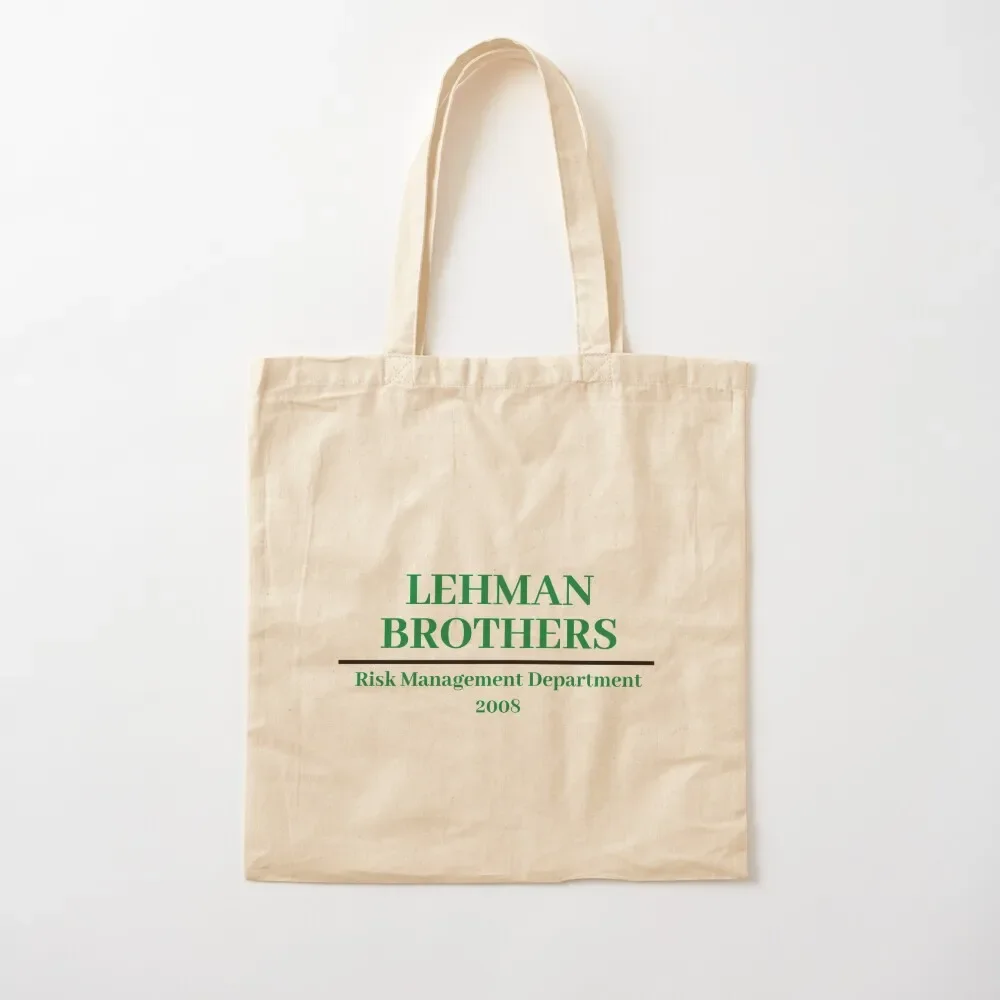 Lehman Brothers Risk Management department Tote Bag Women's shopping bag ecological bags