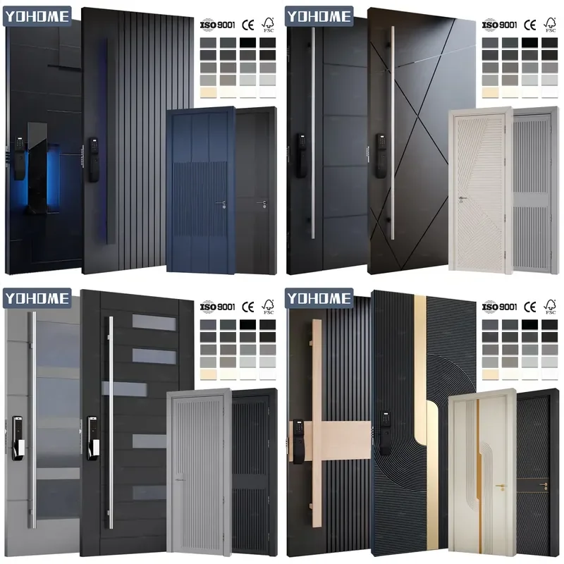 China High Quality Anti-theft System Security Outdoor Entrance Door for Home Exterior Door with Smart Outdoor