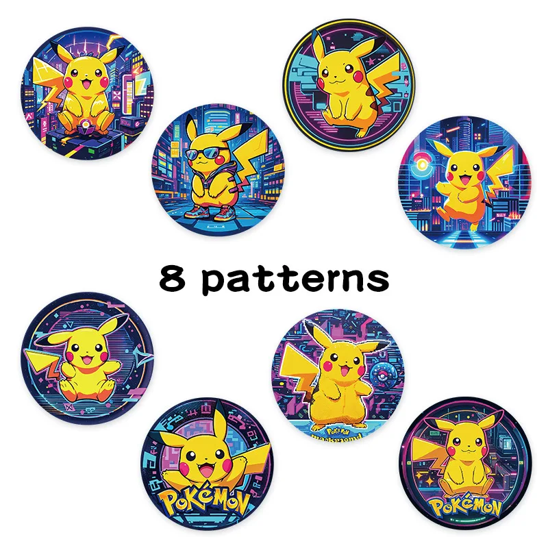 Pokemon, Aufkleber-Dekoration 500 Stück/Rolle Niedliche Cartoon-Aufkleber Wasserdichte Aufkleber für DIY-Scrapbooking, Umschlagversiegelung – Detail 5
