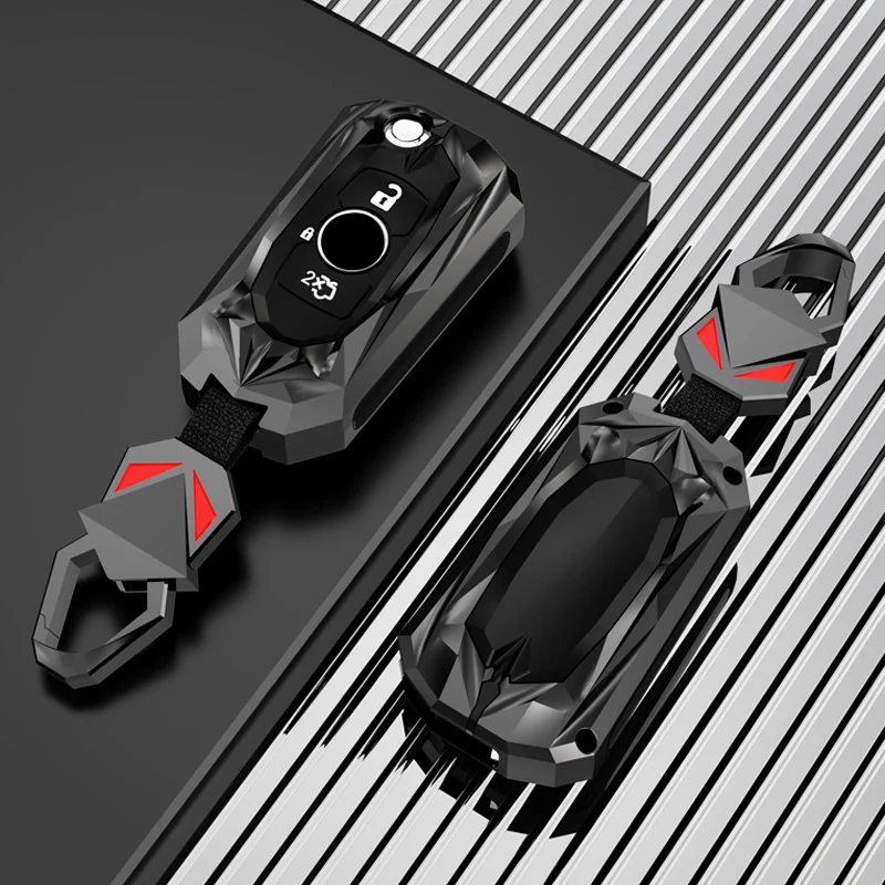 2 3 Buttons Metal Car Key Cover Fob Case Shell for Opel Astra K Vauxhall for Buick Verano GT Excelle 2015 2016 2017 2018 2019