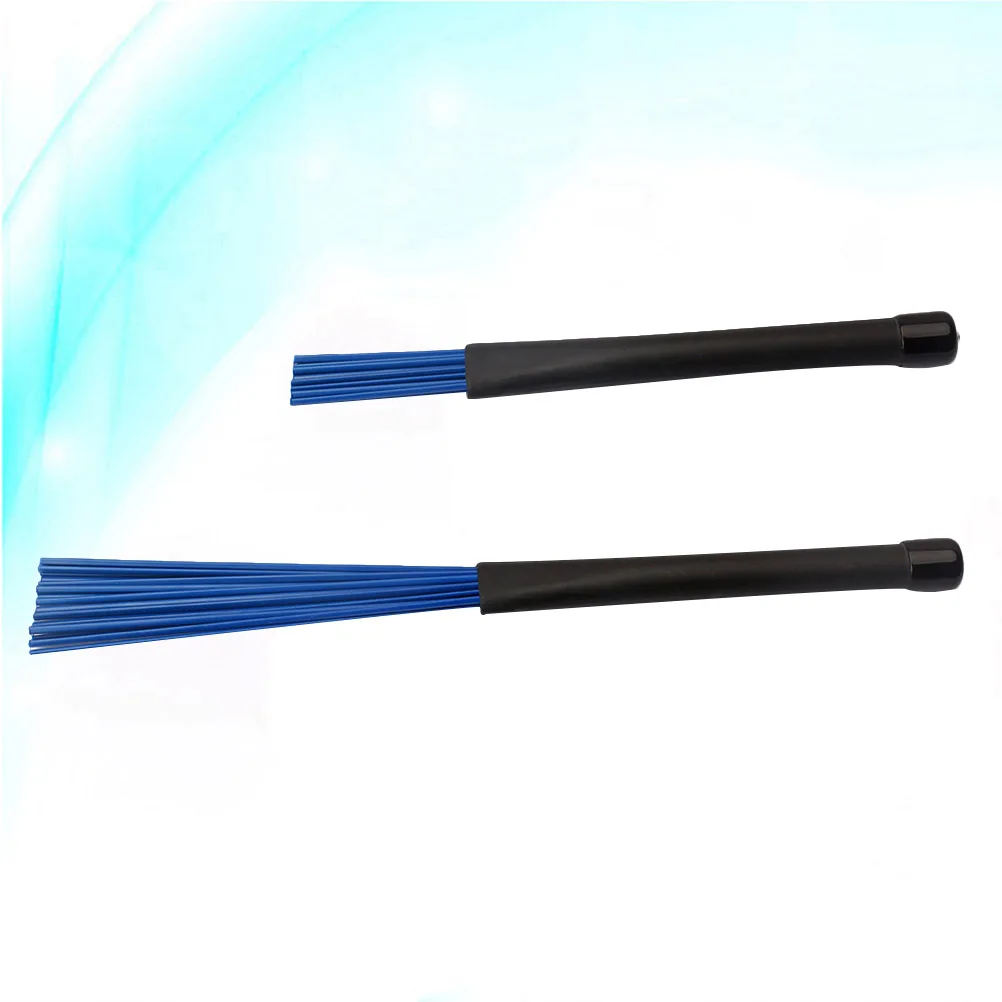 

1 Pair Retractable Loop End Brushes Black Handle Durable Drum Stick Cleaning Tool For Jazz Drummers Drum Lovers Easy