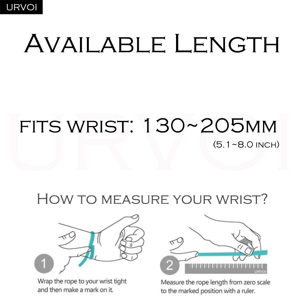 URVOI Quality Silicone Band For Samsung Galaxy Watch 9 8 40 44mm 8 Classic 46mm Ocean Strap Pin closure breathable wristband 썸네일 6