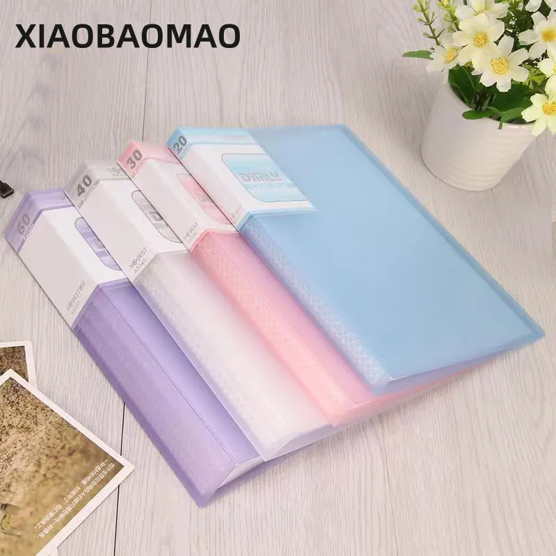B5 A5 20 Page / 30 Page / 40 Page / 60 Page File Folder Document Folder For Files Sorting Transparent Paper Folder