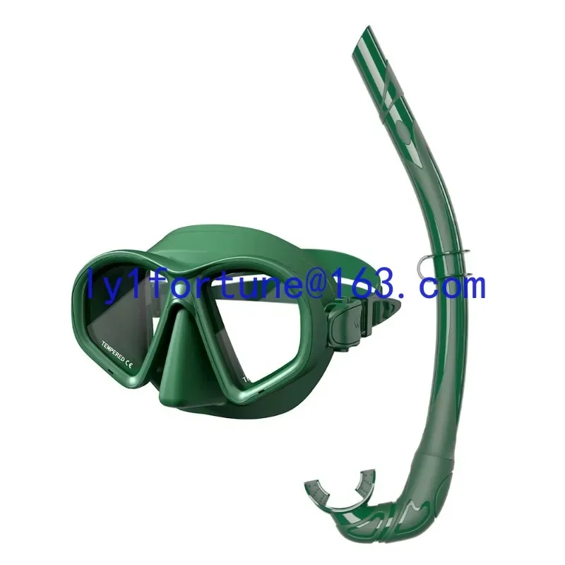 2026Small volume high-quality dual-lens mask, new tempered glass liquid silicone vent tube mask set