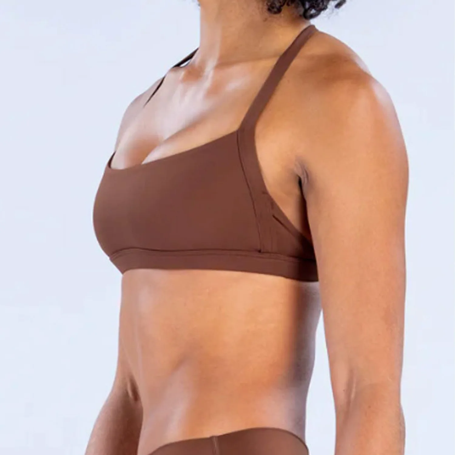 Double Shoulder Strap Sports Bra Quick-drying Outdoor Running Fitness Top Beauty Back Yoga Clothes Hanging Neck Sports Underwear