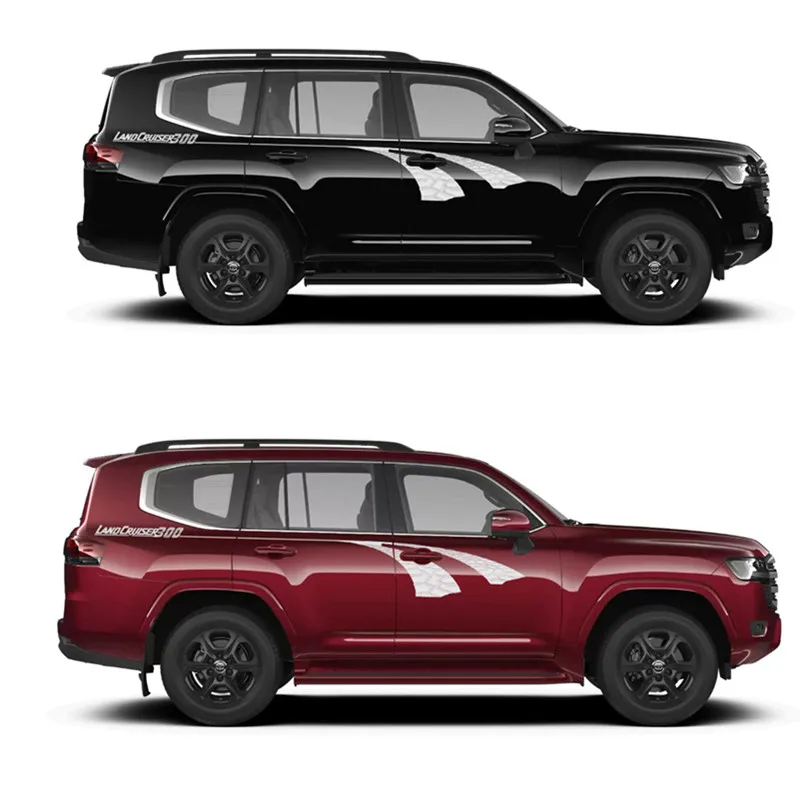 Car Vinyl Stickers TRACKS-300 BODY STRIPES For Toyota Land Cruiser Prado lc300 modification customized Fashion decals