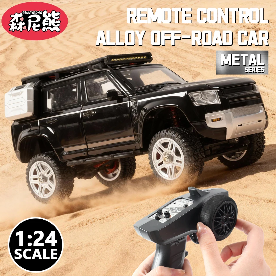 

SENNIXIONG 1/24 4WD RTR RC Alloy Rock Crawler All Terrain Vehicle Off-Road Car Climbing Truck Toy for Adult Gift