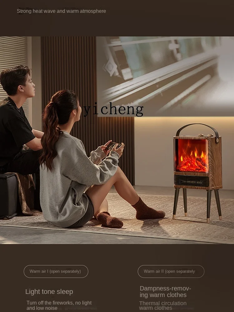 ZF-calentador eléctrico de ahorro para interiores, soplador de aire caliente para el hogar y el baño, chimenea