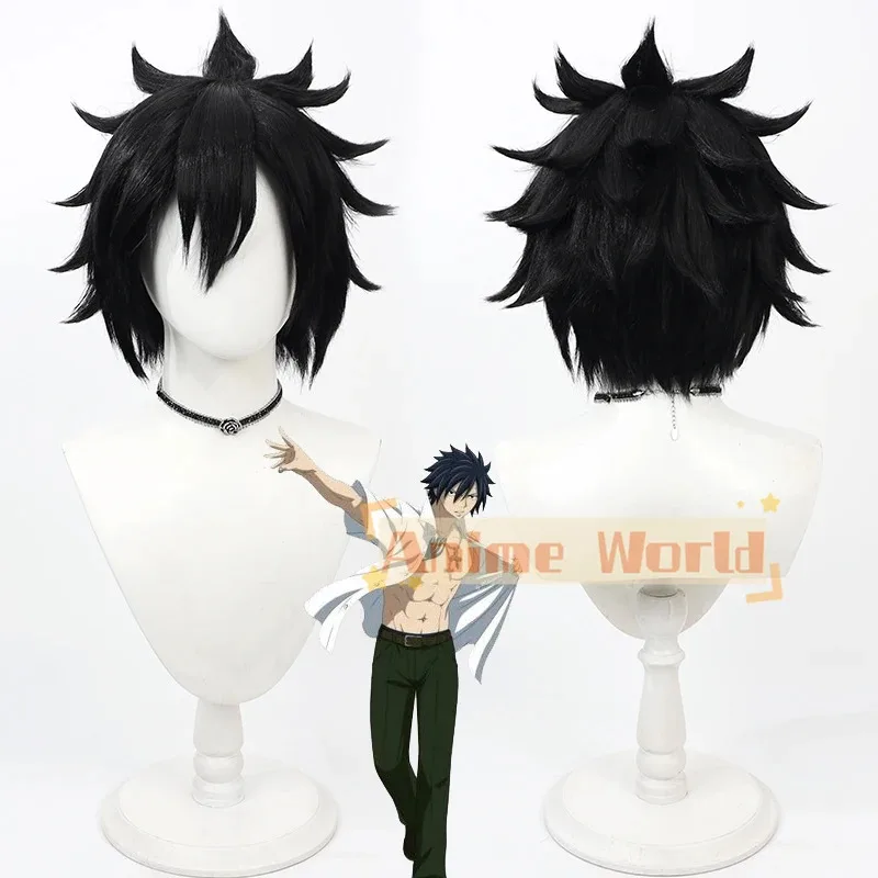 

Новый серый парик для косплея Fullbuster, термостойкие синтетические волосы, вечеринка на Хэллоуин, ролевые игры, карнавал + шапочка для парика