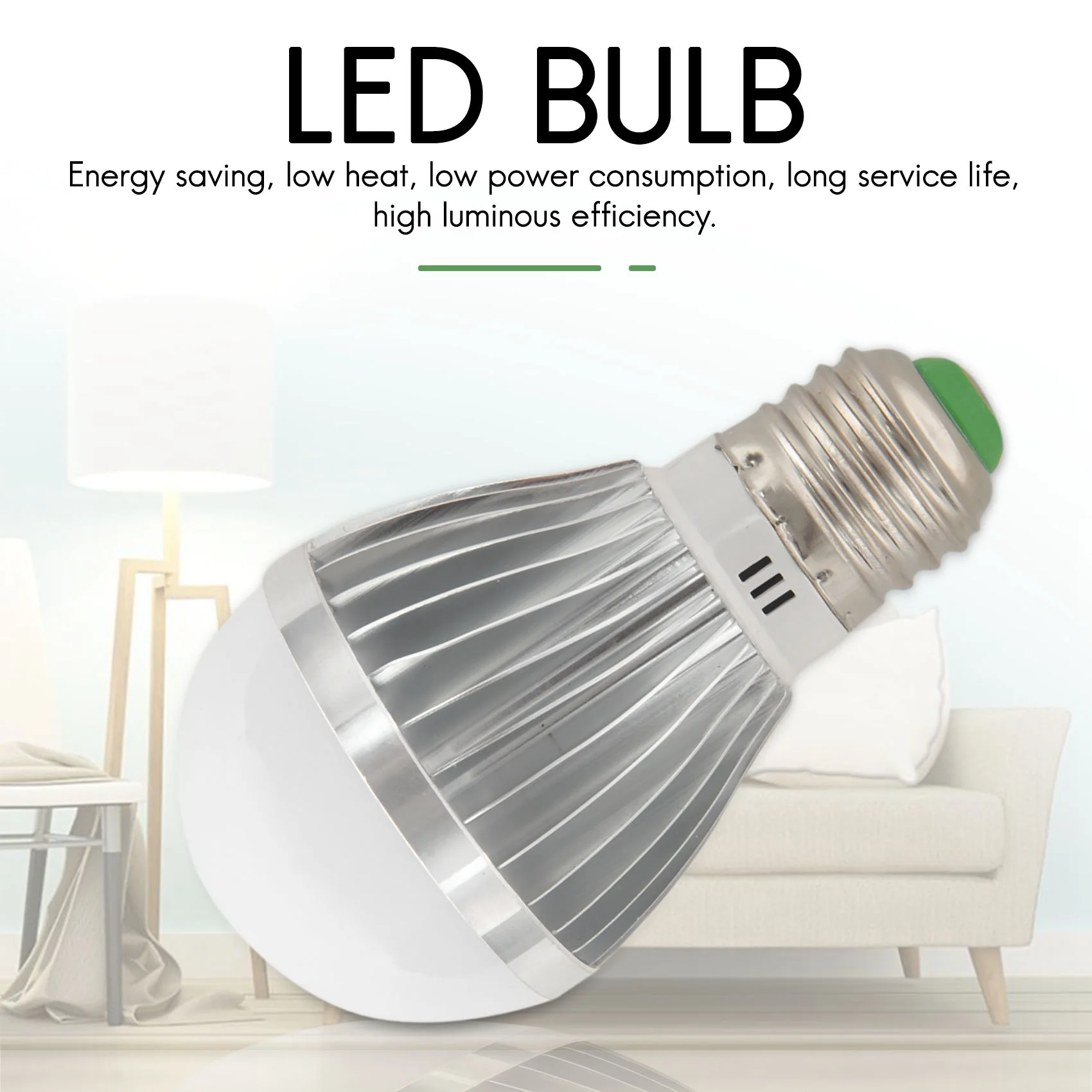 

M12K-E27 5W 12V High-Power White Light Bulb