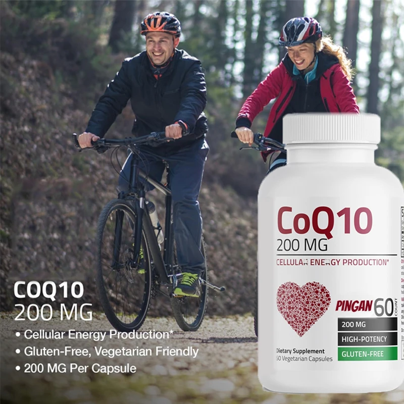 

CoQ10 200 Milligrams Efficient Cell Energy Production, 60 Vegetarian Capsules Gluten Free Non Genetically Modified