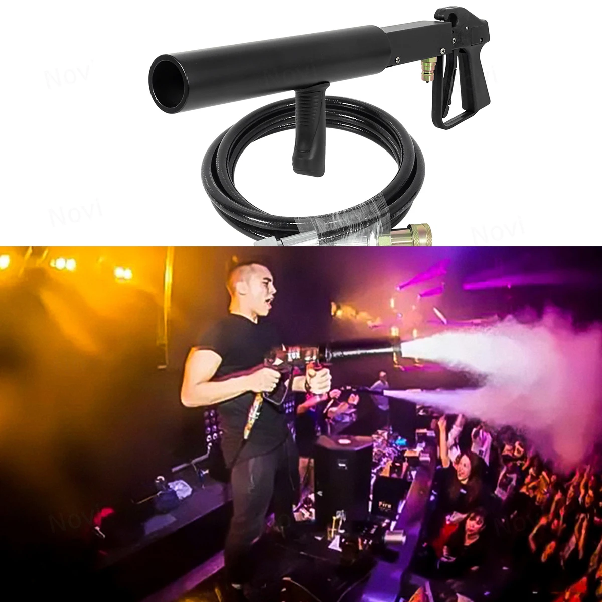 Handheld Carbon Dioxide CO2 Jet Gun Gas Smoke Fog Machine for Party Wedding Stage DJ Disco Performance