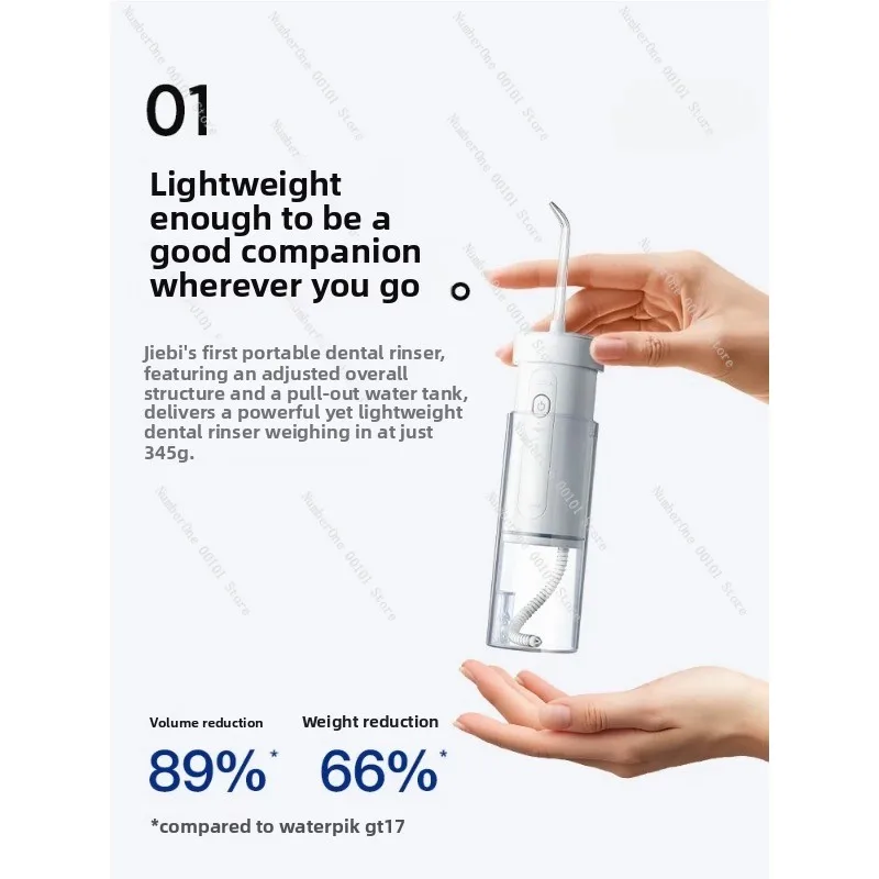 GS7 Portable Electric Toothbrush with Dental Floss Household Tooth Cleaner Interdental Care Device