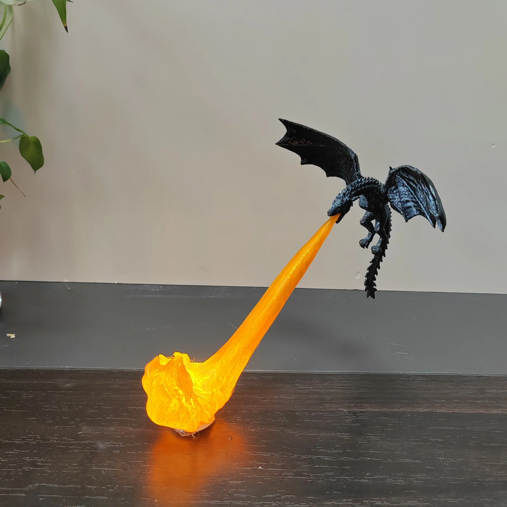 Dragon Flame Decor 3D Dragon Flame Book Nook Flying Fire Dragon Statue Unique Christmas Birthday Gift for Dragon Lovers Home USe view 5