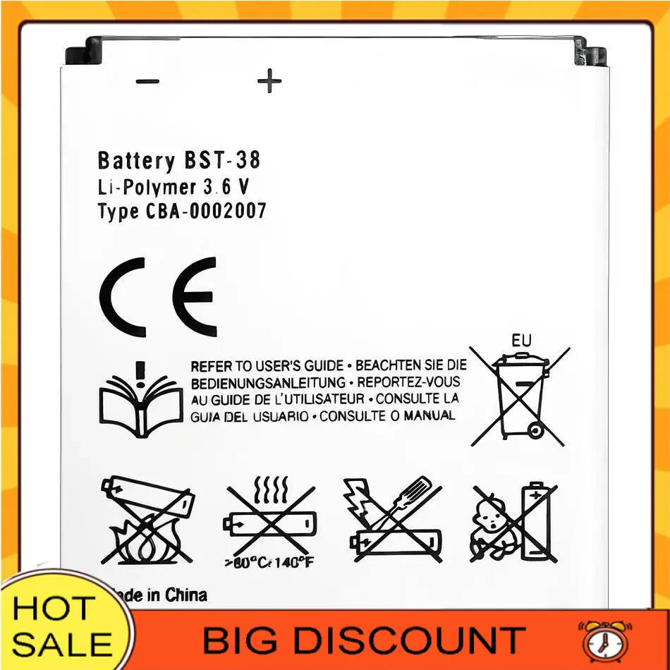 

Mobile Phone Battery Bst-38 930Mah For Sony Ericsson W580 W580i W760 T650 X10 W980 W995 U20i C905c S500c W580c C902 C905