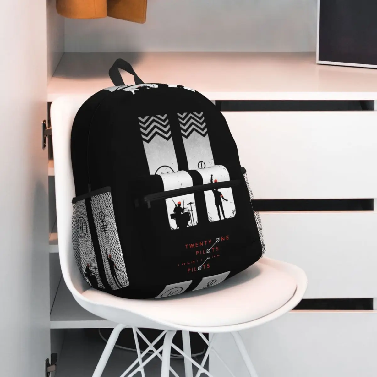 T-Twenty One P-Pilots Backpack Daypack Large Capacity Boys Girls BookBag School Bag Shoulder Bags for Men Women
