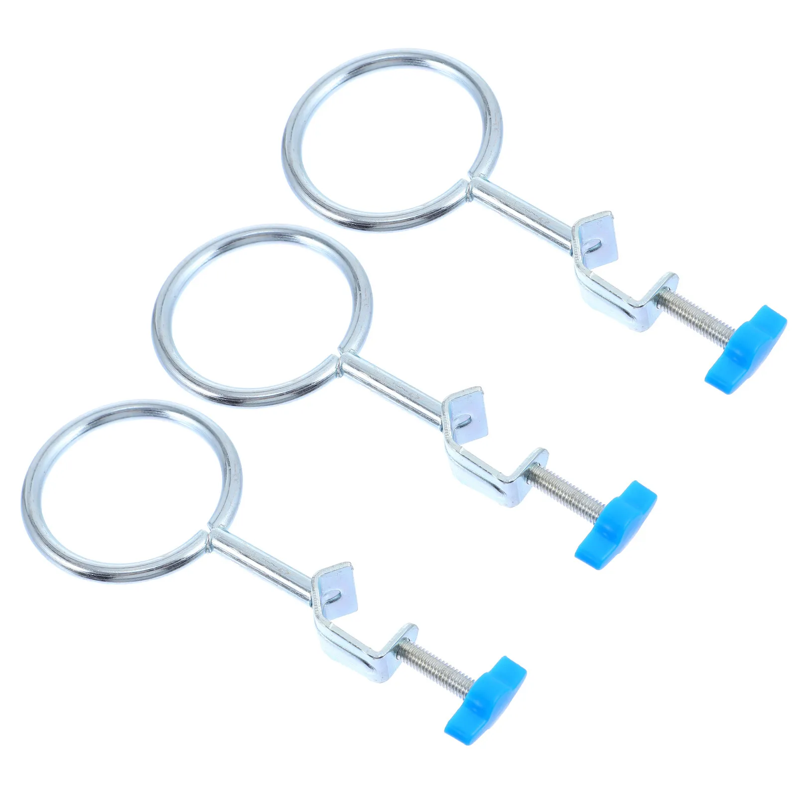 

3Pcs Sturdy Iron Ring Lab for Biological Chemical Experiments Beaker Flask Holder Retort Clamp Laboratory Equipment