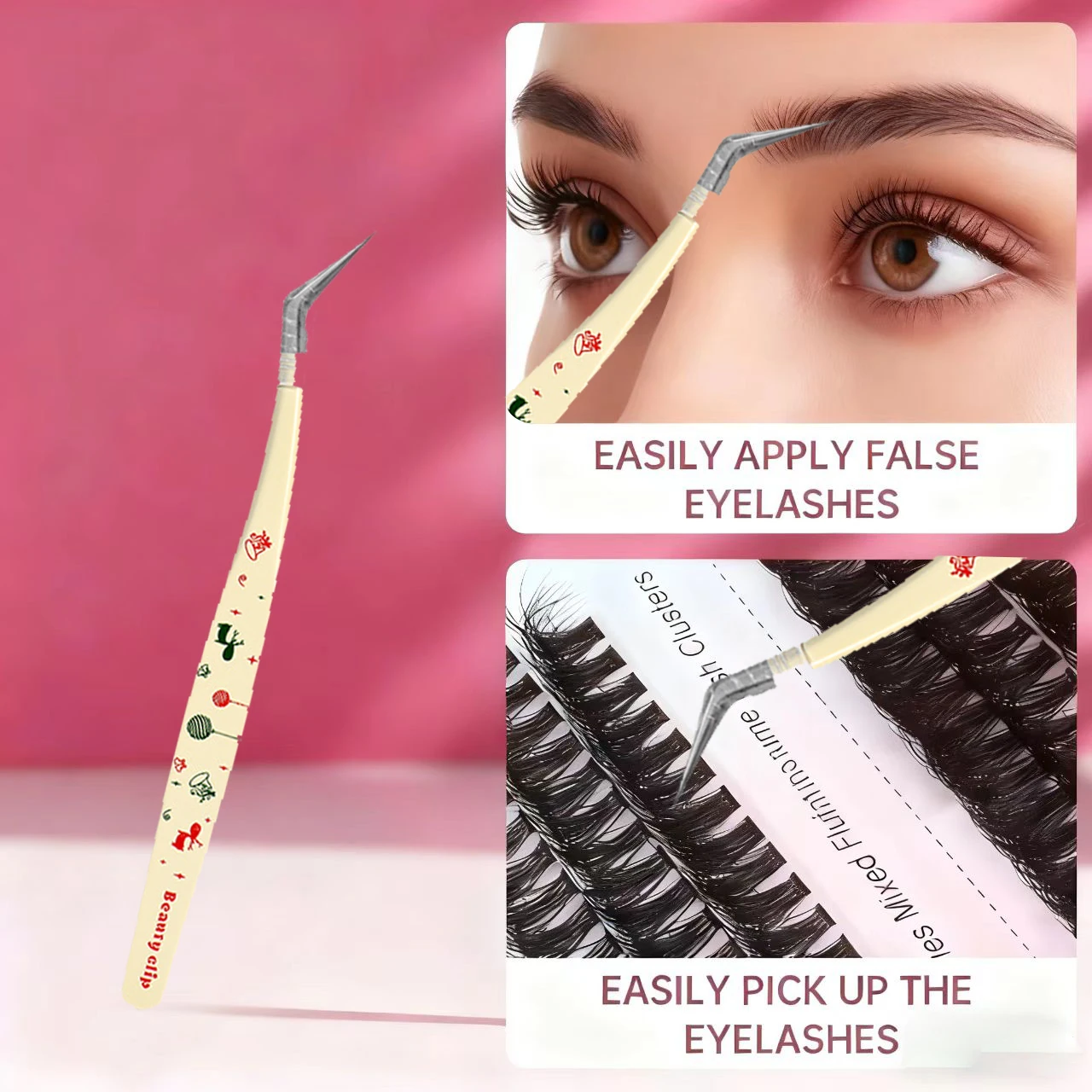 1P Lash Tweezers Fo…