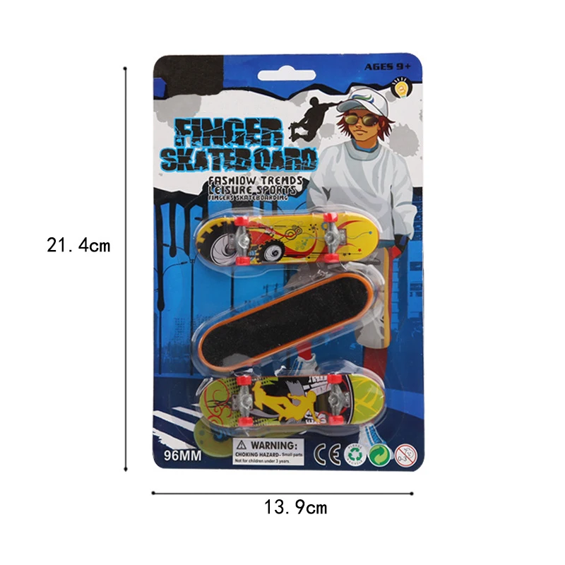 Finger Skateboard Finger Scooter Mini Finger board con scatola al dettaglio Skate Trucks tastiera per giocattoli per bambini regalo per bambini