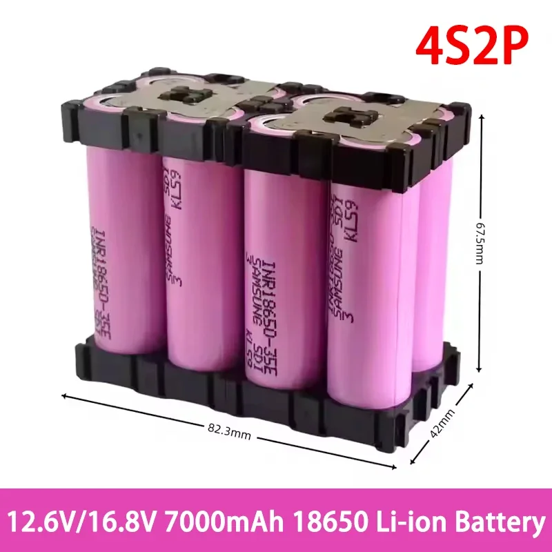 جديد 20A 18650 35E 3500mAh 7000mAh 2S 3S 4S 5S 6S /1P 2P 7.4V 12.6V 14.8V 18V 25.2V لبطاريات مفك البراغي لحام البطارية