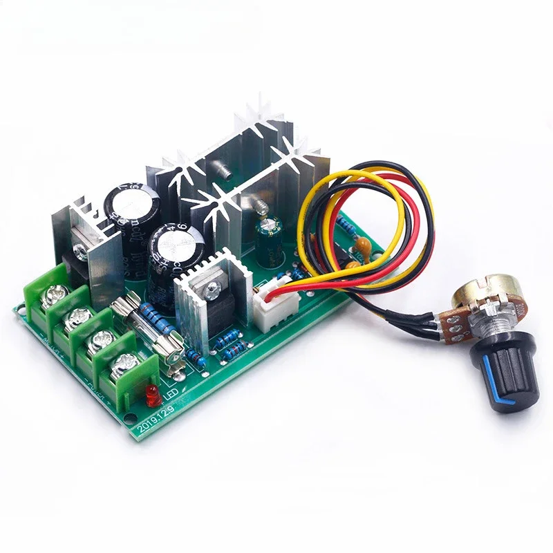 5pcs DC10-60V DC motor speed regulator 12V 24V 36V 48V High power drive module PWM Motor speed controller 20A current regulator