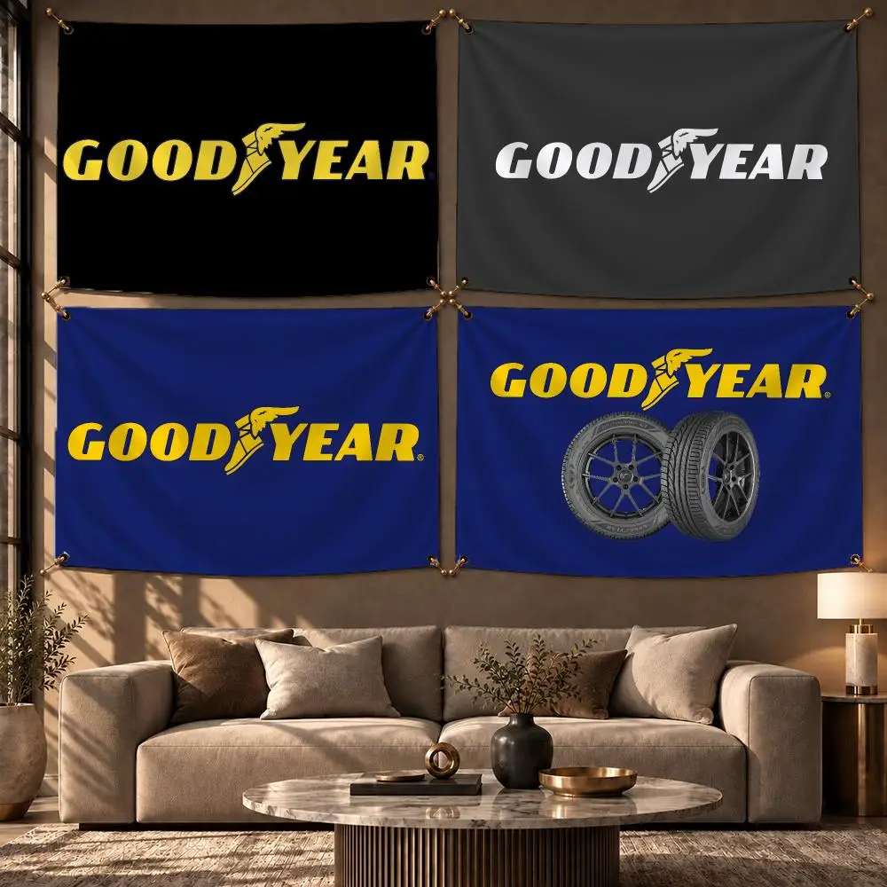 Trusted Brand Goodyear Flags Wall Hanging Flag Banner Home Decor Aesthetic Living Room Bedroom HD Fabric