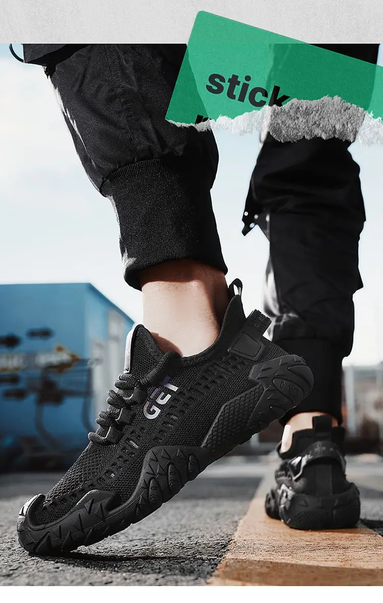 Herren 2026 Neue Sommer Mesh-Sneaker Leichte Lauf- und Sportschuhe Atmungsaktive Weiche Sohle Rutschfeste Freizeitschuhe – Detail 9