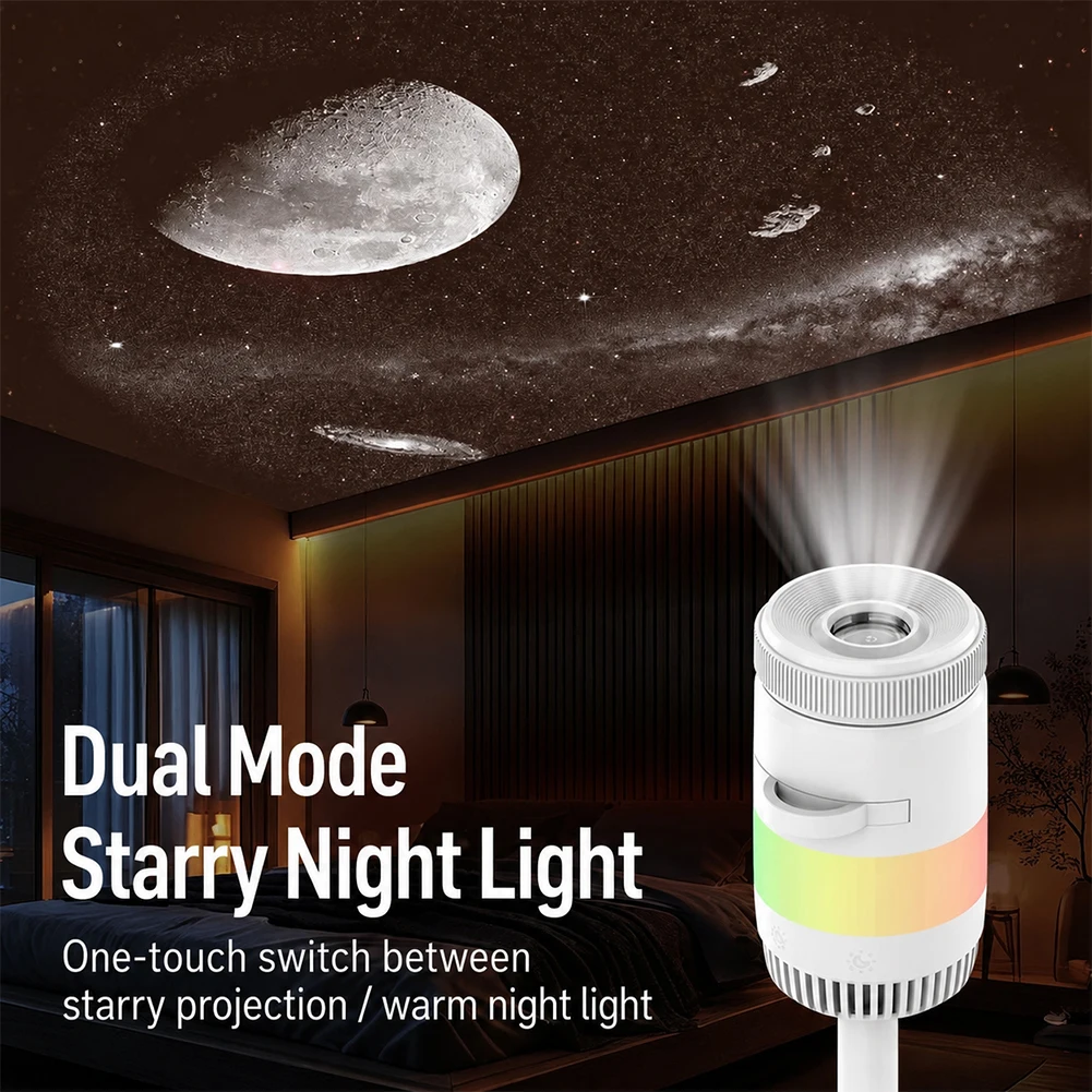 Galaxy Starry Sky Night Light Projector with 13 Projection Films LED Night Light for Adults Bedroom Home Ceiling Car Decor Gift