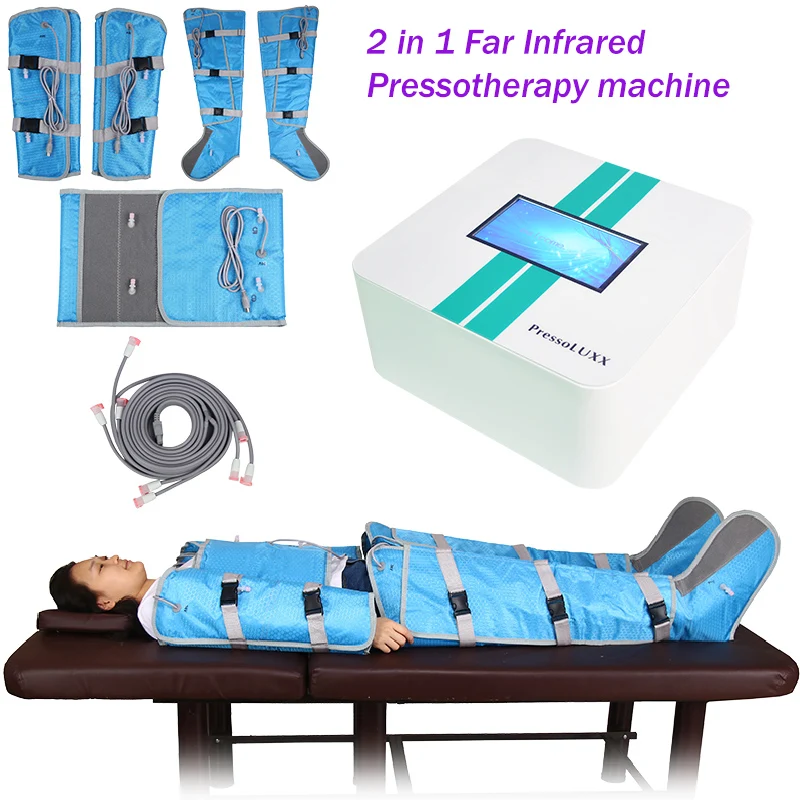 

2 IN 1 Air Pressure Body Slimming Machine lose Weight Lymphatic Drainage heating Pressotherapy Body Massage