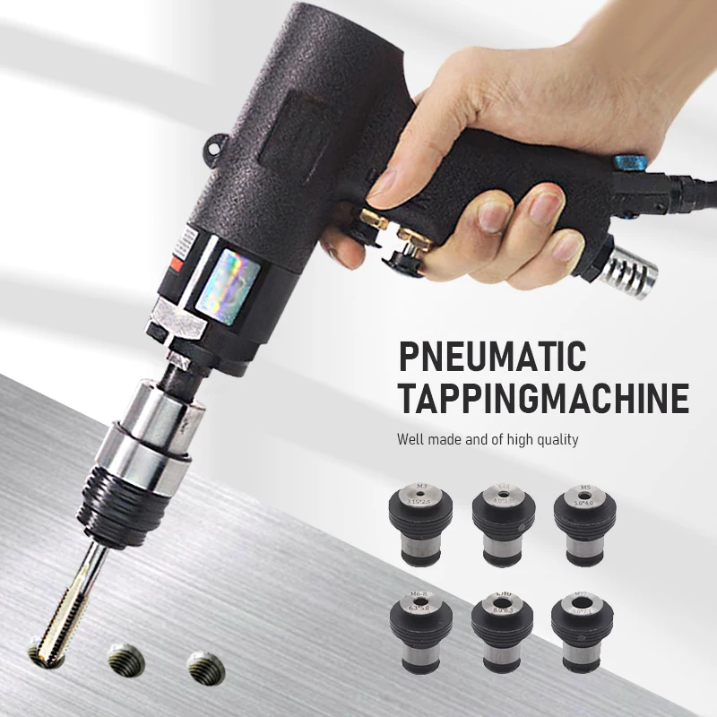 Maschiatrice pneumatica Maschiatrice pneumatica per filettatura - Maschiatrice pneumatica di livello industriale con supporti multipli per rubinetti