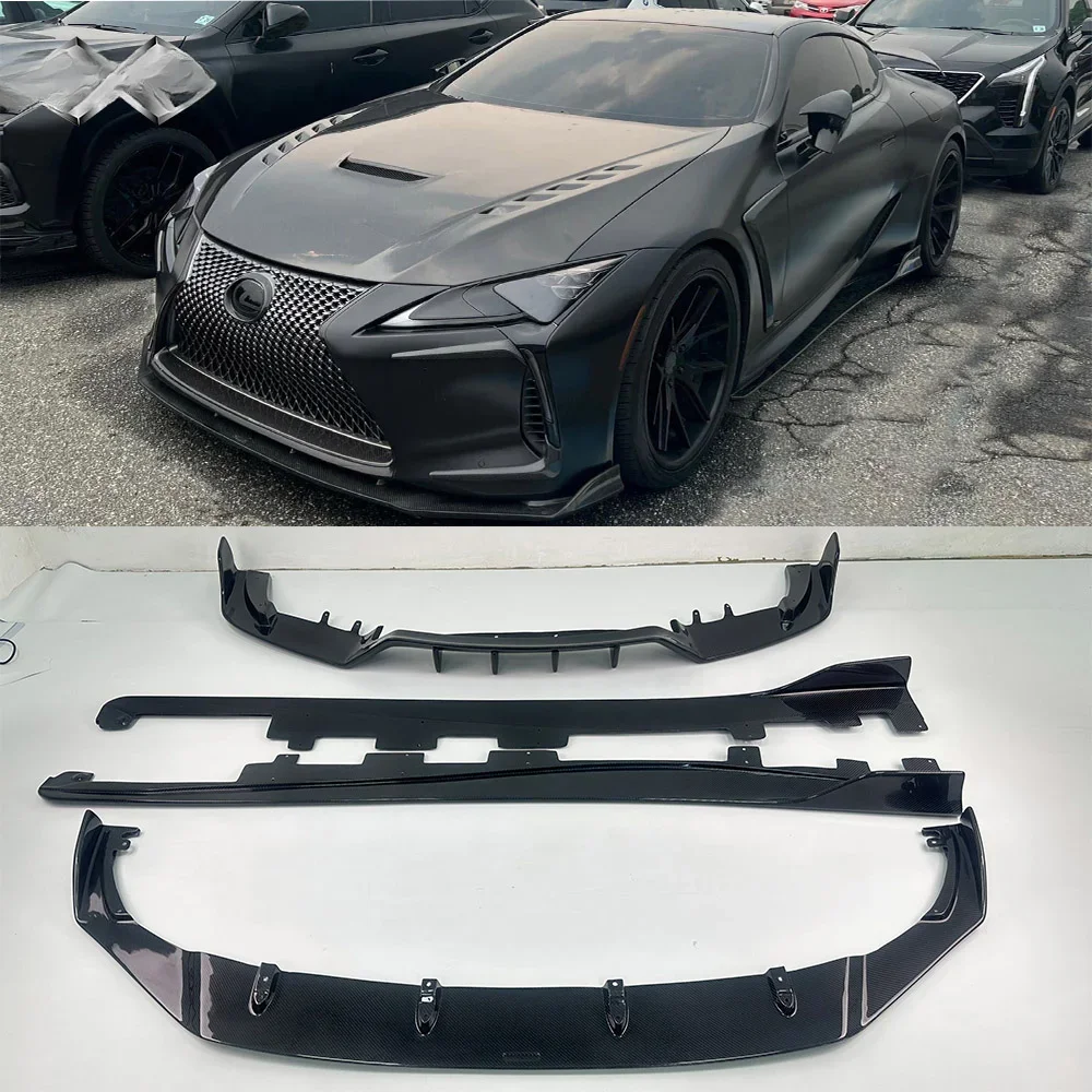 

Perfect Fitment Body Kit Carbon Fiber Front Lip Rear Diffuser Side Skirts For Lexus LC500