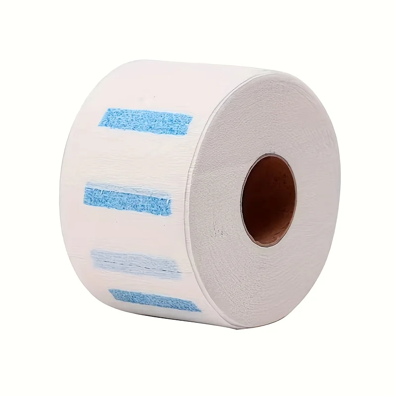 1 Roll 100pcs Disposable Stretch Neck Paper Elastic Neck Strip Barber Salon Hair Cutting Neck Collar Paper Hairdressing Accessor