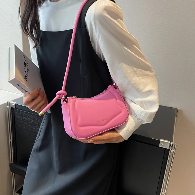 

2025 Summer Unique Shoulder Bag Womens Fashion Underarm Crossbody Purse Stylish Casual Small Niche Designer Handbag