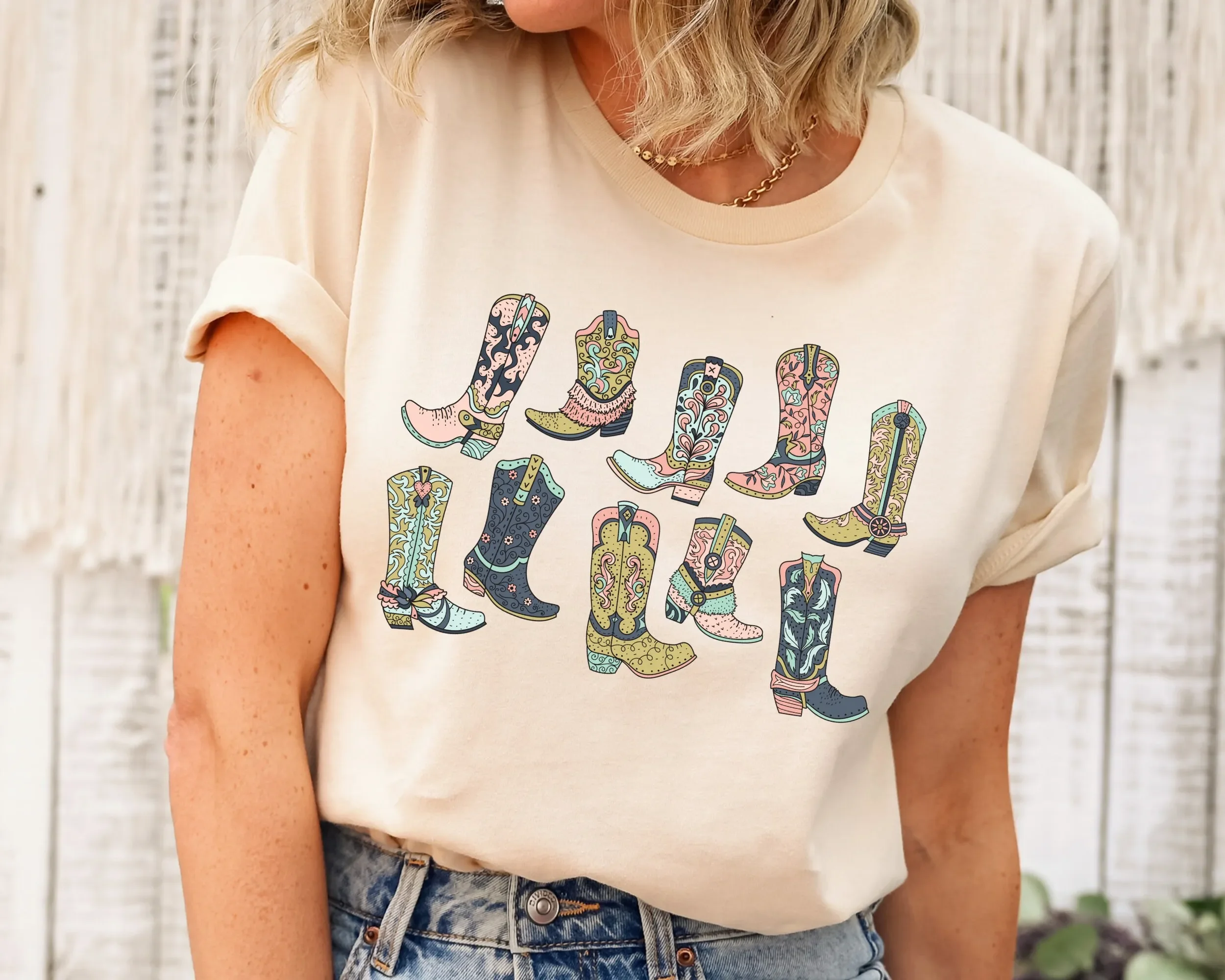 Cowgirl Boots T Shirt Country Music Tyler Childers Western Cute Cowboy