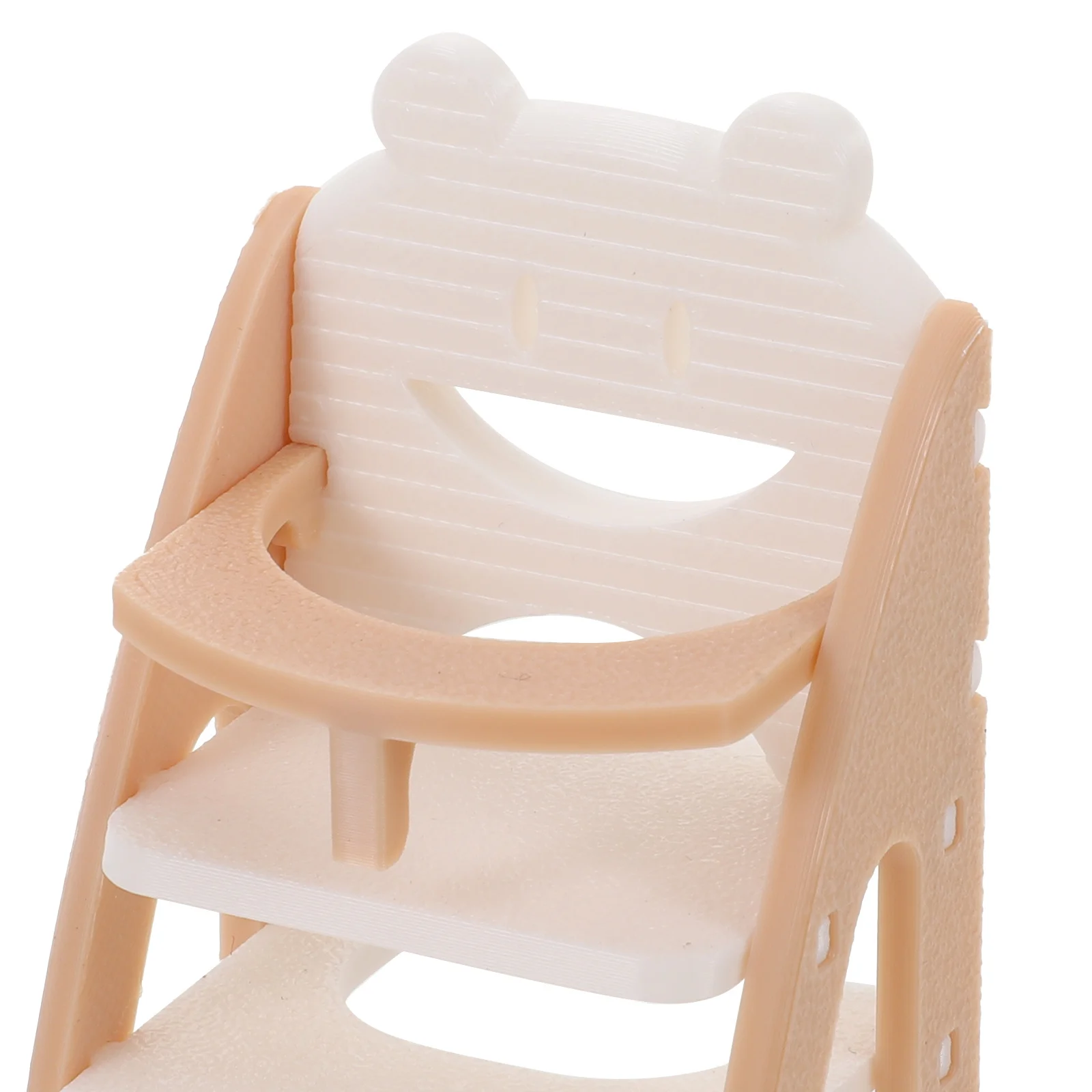 1 stks Realistische Baby Hoge Stoel 1:12 Schaal Miniatuur Poppenhuis Meubels Voor Fantasiespel Felgekleurde Eetkamerstoel -