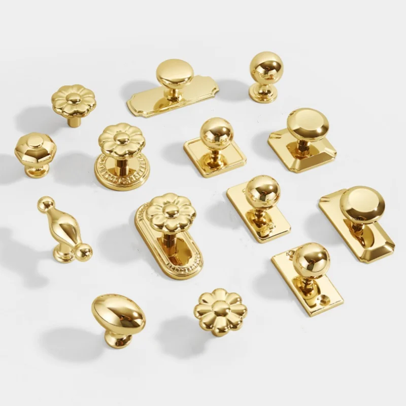 K Gold Kitchen Cabinet Handle European Drawer Knobs Cupboard Wardrobe Closet Door Pulls Cabinet Knobs And Handles For Furniture