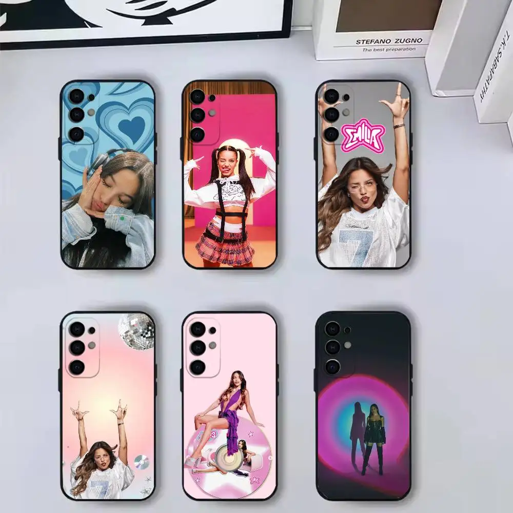 E-Emilia M-Mernes Singer  Phone Case For Samsung S25,S24,S21,S22,S23,S30,Ultra,S20,Plus,Fe,Lite,Note,10,Black Cover